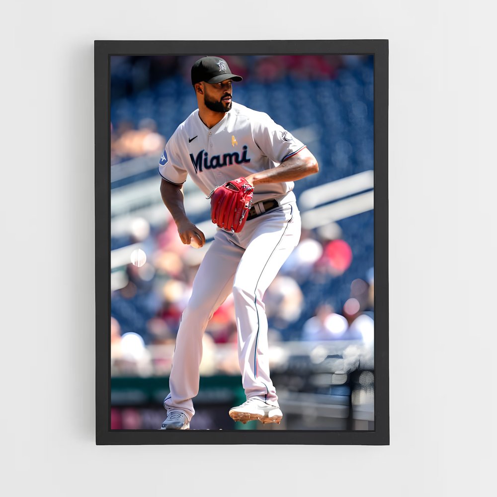 Poster Le Lancer de Sandy – affiche Baseball (vue 2)